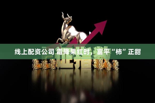 线上配资公司 霜降果红时，富平“柿”正甜